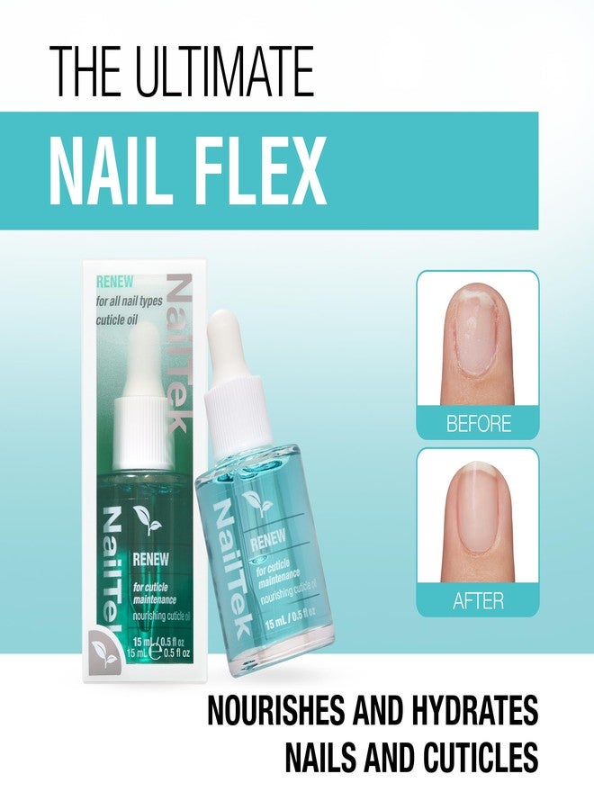 Nail Tek Renew Cuticle Oil – Nourishing & Hydrating Cuticle Treatment, Moisturizing Nail Care, Softens Dry Cracked Cuticles, Promotes Healthy Nails Growth, 0.5 fl oz - Image 4